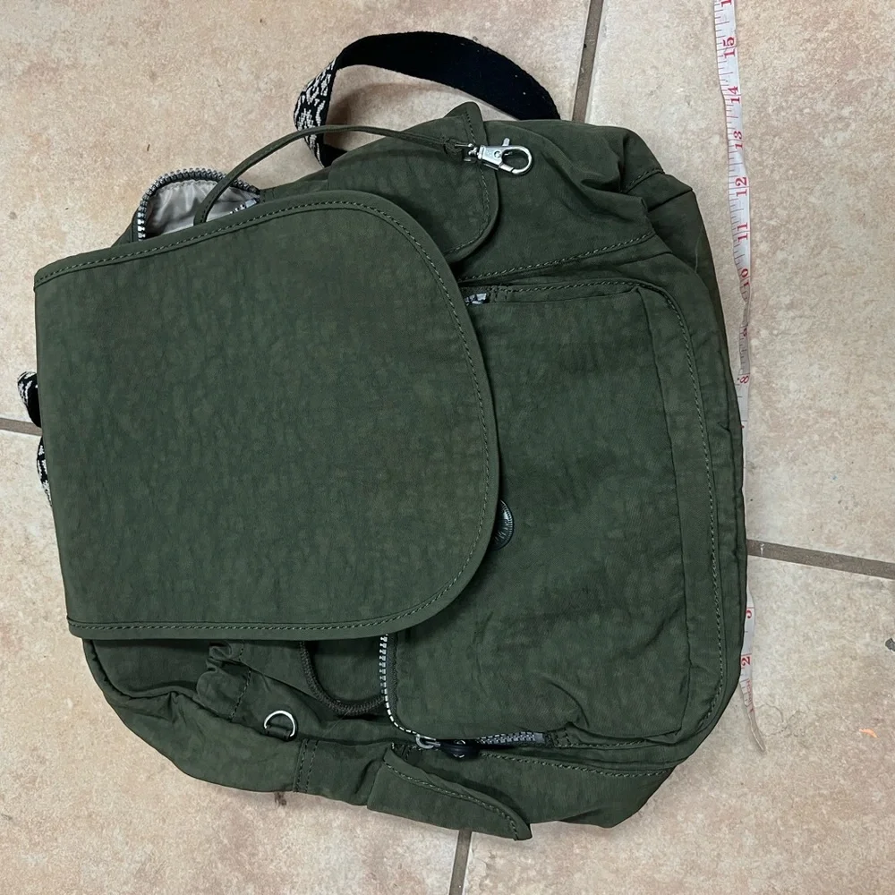 Kipling Green Backpack